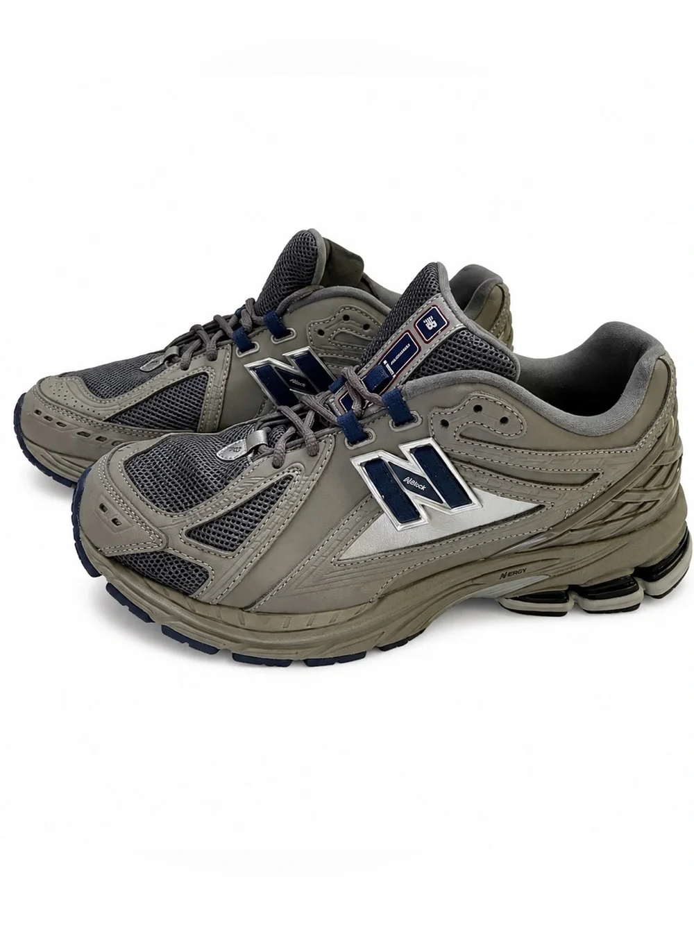 New Balance 1906R Men's Low Top Grey  Sneakers with Navy Accents.Size-11